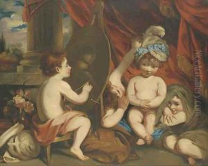 Infant Academy, after Sir Joshua Reynolds by William Hilton