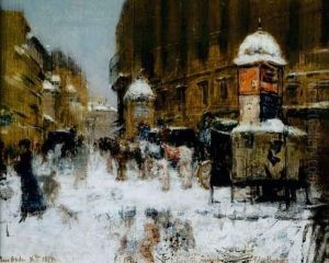 Place Breda Sous La Neige