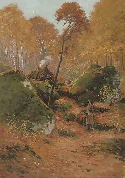 The elderly woodcutter - view 1