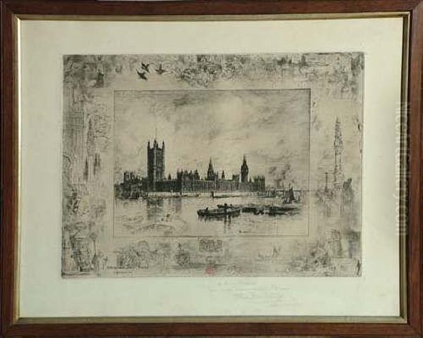Signed In Pencil And Dedicated A
Miss Hubert Hommage Reconnaissant En De Voire And Dated 1897, Also
Bearing The Artists Monogram And Owl Studio Stamp In Red; Published
1884. See Illustration - view 1