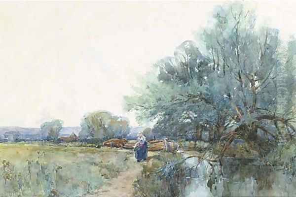 Low tide in the harbour; and On the river towpath (illustrated) - view 1