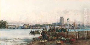 The vegetable market. by George Charles Haite