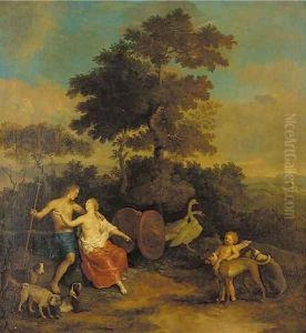 Venus and Adonis by Gerard Hoet