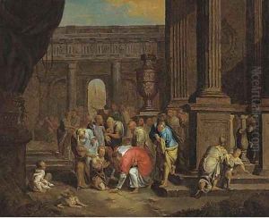 Christ healing the blind by Gerard Hoet