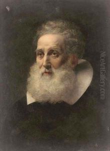 Portrait of a bearded man by Sir Hubert von Herkomer