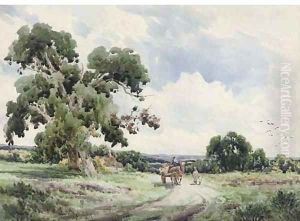 Near Oxshott, Surrey (illustrated) by Richard William Halfnight