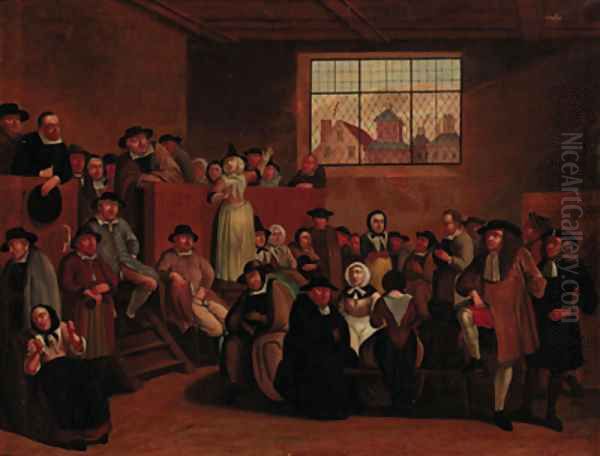 A Quaker meeting - view 1