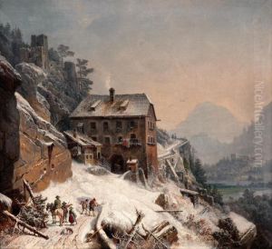 Zima V Italskych Alpach by Heinrich Burkel
