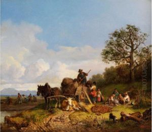 Die Kartoffelernte by Heinrich Burkel