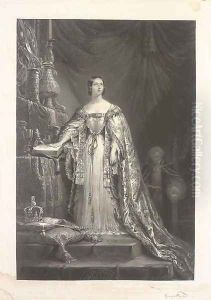Queen Victoria taking the oath to maintain the Protestant faith