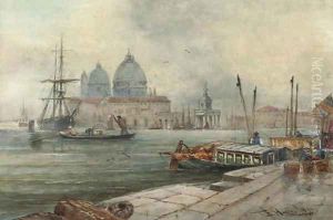 On the waterfront, Venice by Thomas Bush Hardy