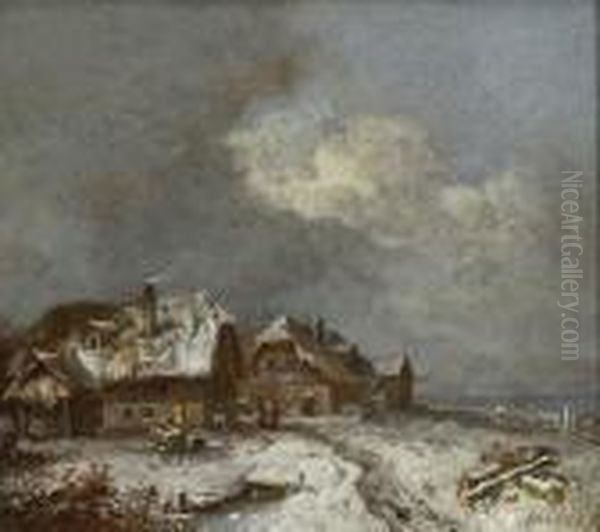 Winterliches Dorf (die Hauser Von
Forstenried) - view 1