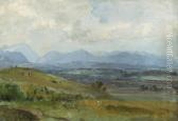 Oberbayerische
Voralpenlandschaft. - view 1