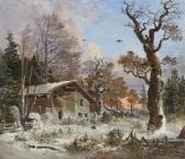 Winterlandschaft Mit
Forsthaus. - view 1