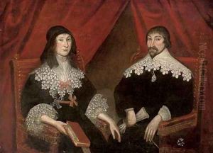 Double portrait of a husband and wife by Wolfgang Heimbach