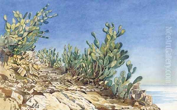 Prickly pears at Taormina - view 1