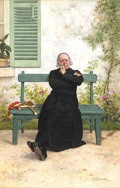 A pensive priest - view 1