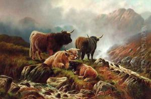 'Mist' at Glen Maun, Perthshire by William Perring Hollyer