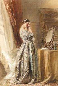 A lady at her toilette by William Henry Hunt