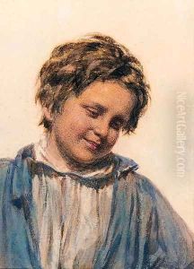 Study of a boy by William Henry Hunt