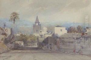 A street in South America by Eduard Hildebrandt