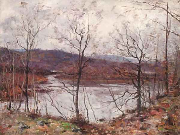 An Autumnal river landscape - view 1