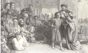 The Finding of the Saviour in the Temple, by Auguste Blanchard by William Holman Hunt