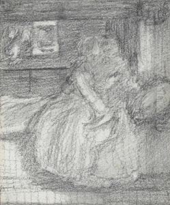Three Sketches For Figure by Sir Edward Coley Burne-Jones