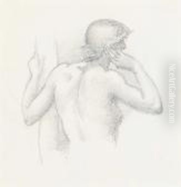 Study Of A Female Nude For 'arthur In Avalon' - view 1