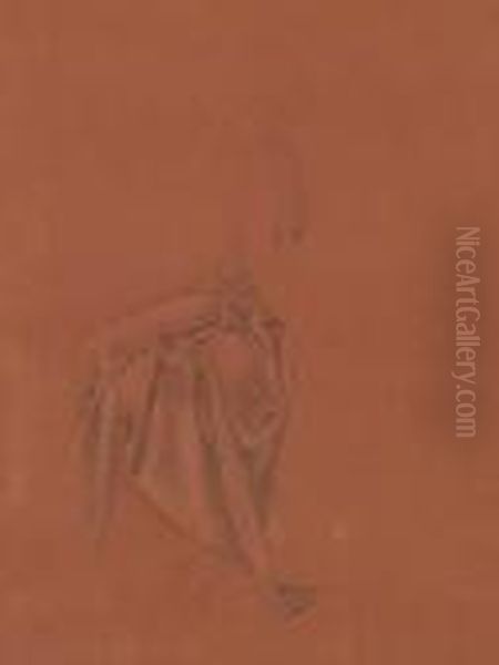 Six Drapery Studies For 'arthur In Avalon' - view 1