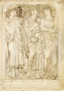 Stained Glass Window Design by Sir Edward Coley Burne-Jones