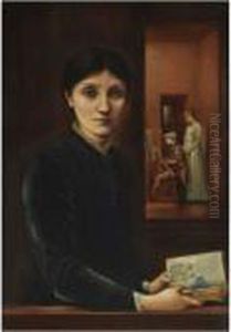 Portrait Of Georgiana Burne-jones by Sir Edward Coley Burne-Jones