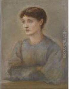 Portrait Of Margaret, The Artist's Daughter by Sir Edward Coley Burne-Jones