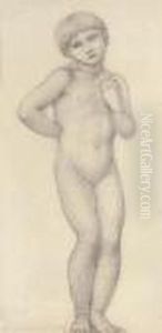 Study Of A Girl For 'the Troy Triptych' by Sir Edward Coley Burne-Jones