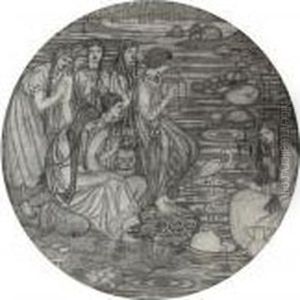 Orpheus Wooing Eurydice by Sir Edward Coley Burne-Jones