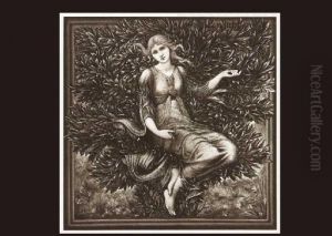 Fairy In The Forest by Sir Edward Coley Burne-Jones