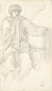 Study Of An Angel by Sir Edward Coley Burne-Jones