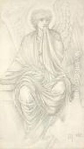 Study Of An Angel by Sir Edward Coley Burne-Jones
