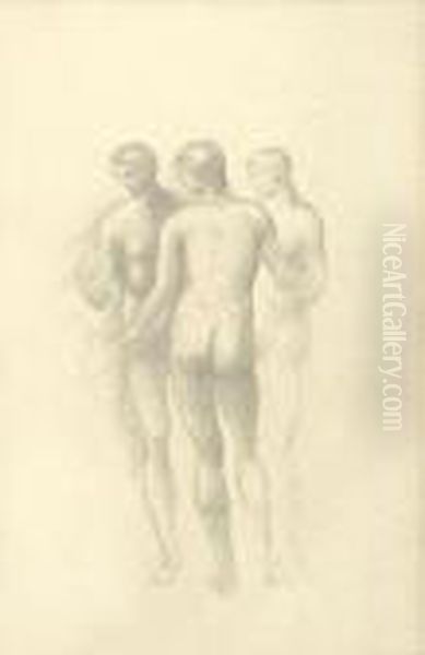 Study Of Nude Figures - view 1