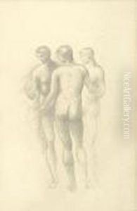 Study Of Nude Figures Study Of Nude Figures