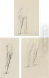 Study For 'the Knight Entering The Briar Wood' From The Briar Rosecycle by Sir Edward Coley Burne-Jones