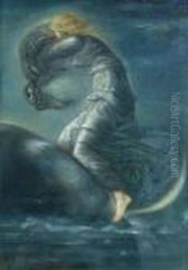 Luna by Sir Edward Coley Burne-Jones