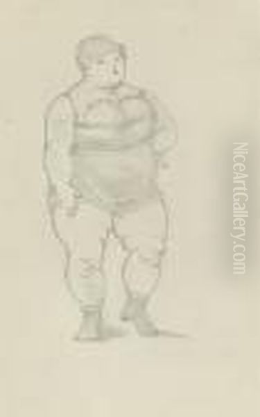 'a Bathing Beauty': Caricature Of Emma Frank - view 1