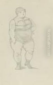 'a Bathing Beauty': Caricature Of Emma Frank