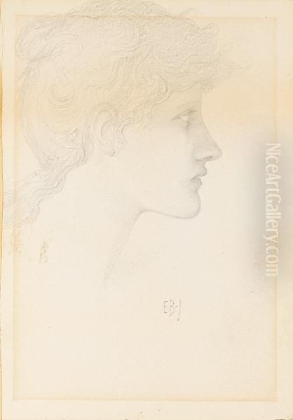 Portrait Head Of Girl In Profile - view 1
