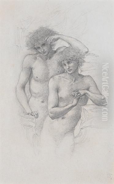 A Study For Two Hill Fairies In ````arthur Inavalon' - view 1