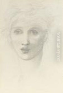 Study Of A Female Head, Singing
