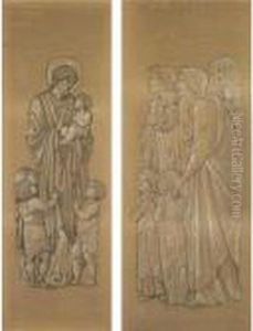 Women Bringing Children To The Presence Of Christ