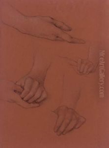 Study Of Hands For The Portrait Of Amy Gaskell