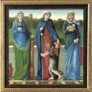 St Barbara, St Dorothy And St Agnes by Sir Edward Coley Burne-Jones